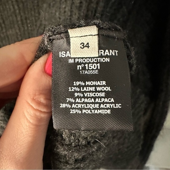 ISABEL MARANT Declan Half Zip Pullover SZ EUR 34, XS - Picture 10 of 12